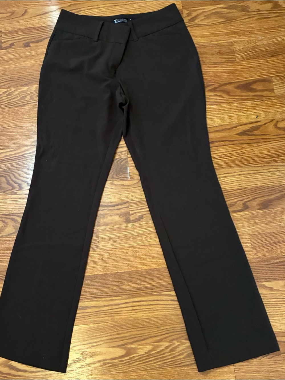 Avenue Black Tailored Straight-Leg Trousers